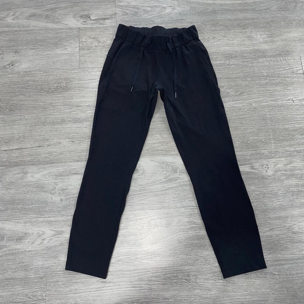 Lululemon On The Fly Pant Woven Active Jogger Black Women's Size 2 Comfort